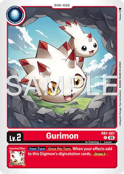 Gurimon [RB1-001] (Reprint) [Advanced Booster Digimon Generation] | Black Swamp Games