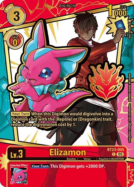 Elizamon [BT23-005] (Rare Pull) [Dawn of Liberator] | Black Swamp Games
