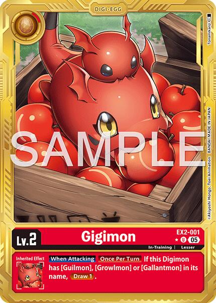 Gigimon [EX2-001] (Gold Border) [Advanced Booster Digimon Generation] | Black Swamp Games