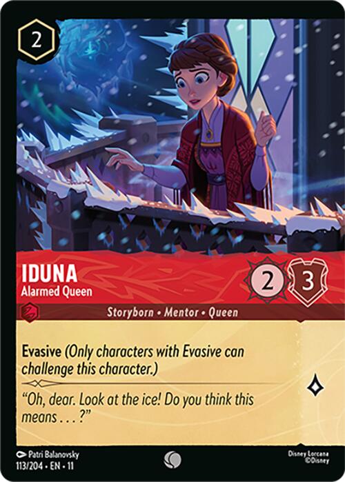 Iduna - Alarmed Queen (Foil) (113/204) [Winterspell] | Black Swamp Games