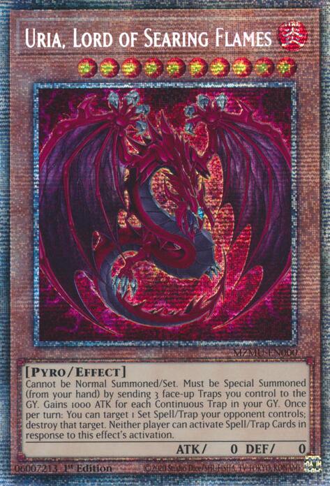 Uria, Lord of Searing Flames (Starlight Rare) [MZMU-EN000] Starlight Rare | Black Swamp Games