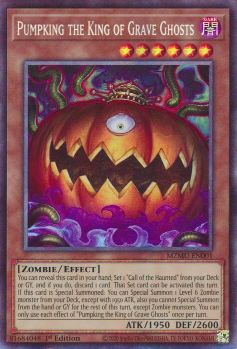 Pumpking the King of Grave Ghosts (Collector's Rare) [MZMU-EN001] Collector's Rare | Black Swamp Games
