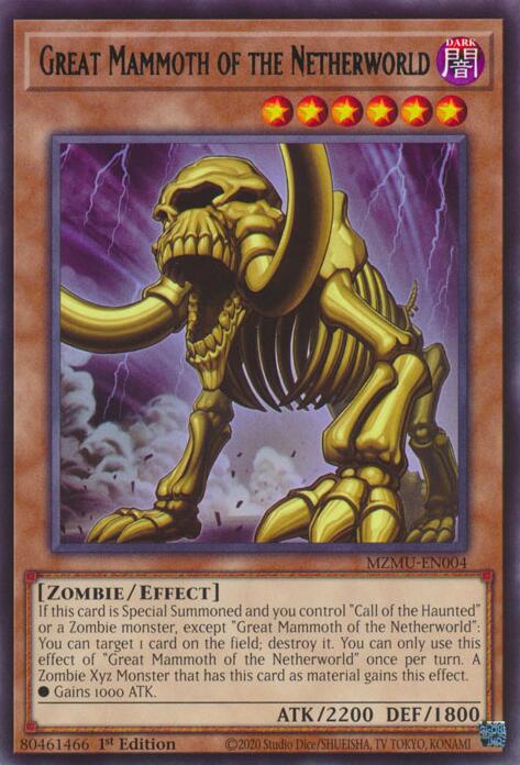 Great Mammoth of the Netherworld [MZMU-EN004] Rare | Black Swamp Games