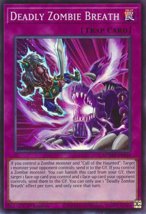 Deadly Zombie Breath [MZMU-EN010] Super Rare | Black Swamp Games