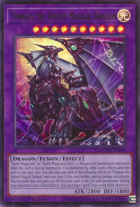 Timaeus the United Magical Dragon [MZMU-EN012] Ultra Rare | Black Swamp Games