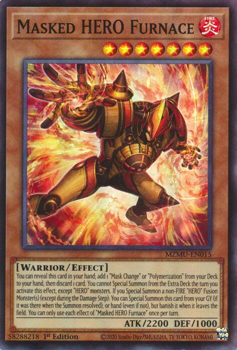 Masked HERO Furnace [MZMU-EN015] Super Rare | Black Swamp Games