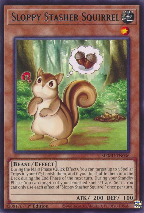 Sloppy Stasher Squirrel [MZMU-EN036] Rare | Black Swamp Games