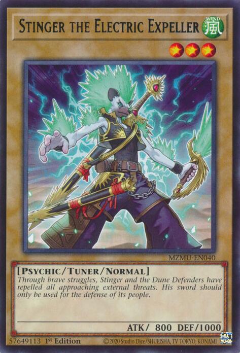 Stinger the Electric Expeller [MZMU-EN040] Rare | Black Swamp Games