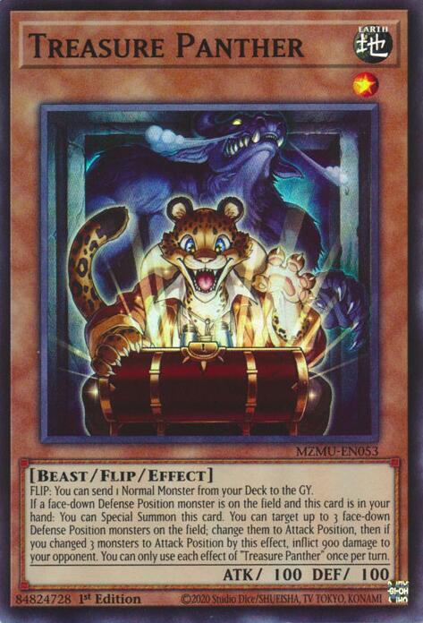 Treasure Panther [MZMU-EN053] Super Rare | Black Swamp Games