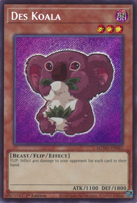 Des Koala [MZMU-EN062] Secret Rare | Black Swamp Games