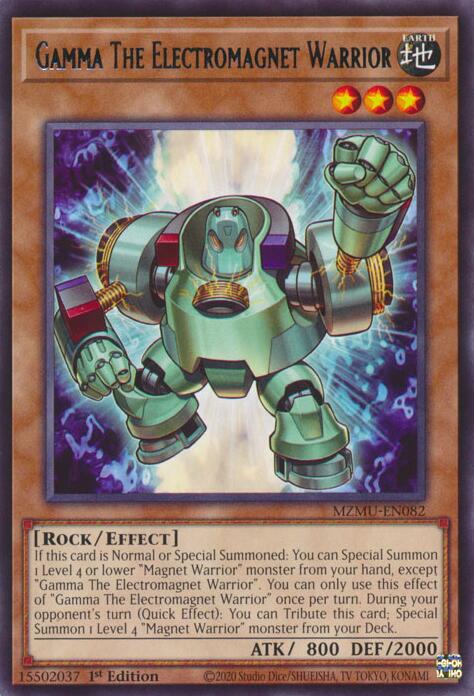 Gamma The Electromagnet Warrior [MZMU-EN082] Rare | Black Swamp Games
