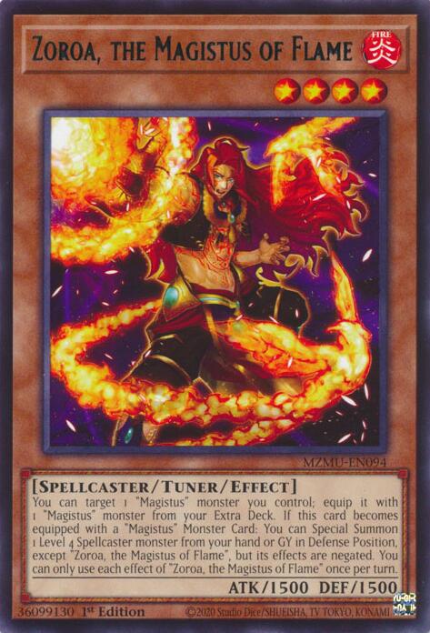 Zoroa, the Magistus of Flame [MZMU-EN094] Rare | Black Swamp Games