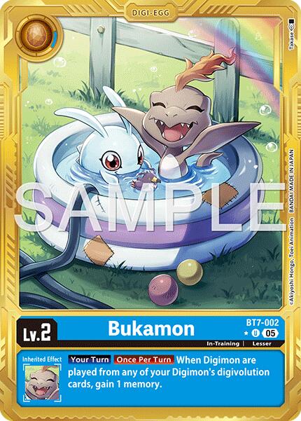Bukamon [BT7-002] (Gold Border) [Advanced Booster Digimon Generation] | Black Swamp Games