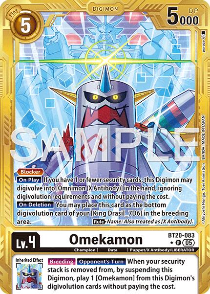 Omekamon [BT20-083] (Gold Border) [Advanced Booster Digimon Generation] | Black Swamp Games