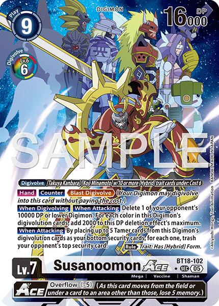 Susanoomon ACE [BT18-102] (Alternate Art) [Advanced Booster Digimon Generation] | Black Swamp Games
