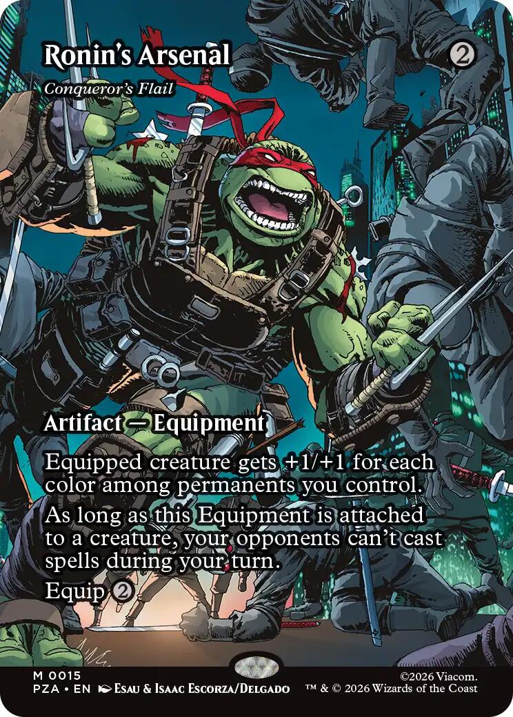 Ronin's Arsenal - Conqueror's Flail (Borderless) [Teenage Mutant Ninja Turtles Eternal-Legal] | Black Swamp Games