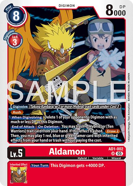 Aldamon [AD1-002] [Advanced Booster Digimon Generation] | Black Swamp Games