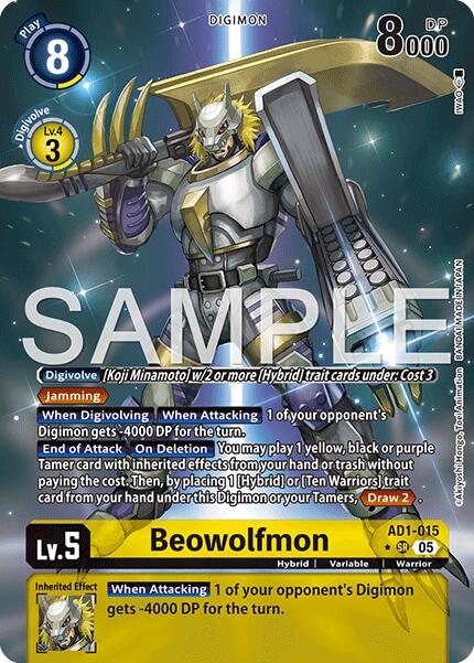 Beowolfmon [AD1-015] (Alternate Art) [Advanced Booster Digimon Generation] | Black Swamp Games
