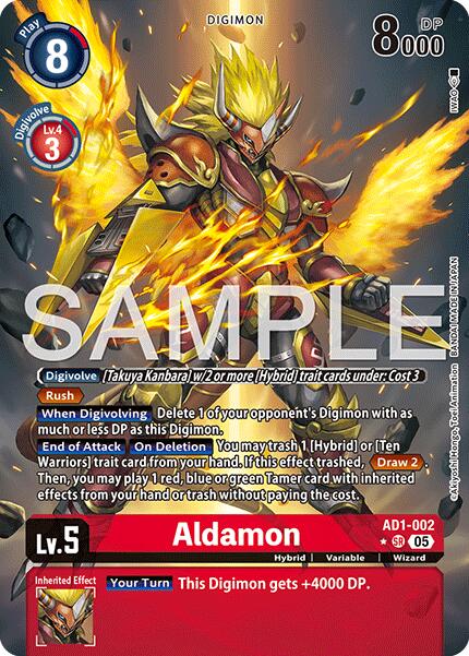 Aldamon [AD1-002] (Alternate Art) [Advanced Booster Digimon Generation] | Black Swamp Games