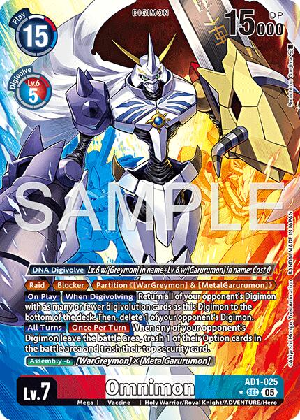 Omnimon [AD1-025] (Alternate Art) [Advanced Booster Digimon Generation] | Black Swamp Games
