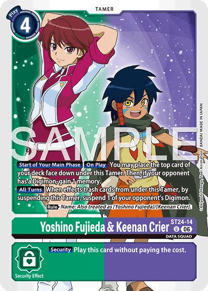 Yoshino Fujieda & Keenan Crier [ST24-14] [Starter Deck: Data Squad] | Black Swamp Games
