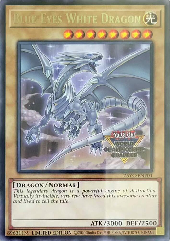 Blue-Eyes White Dragon (World Championship Qualifier) [25YC-ENP01] Rare | Black Swamp Games