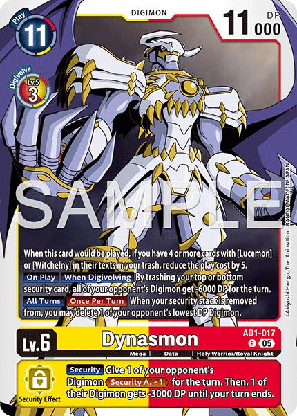 Dynasmon [AD1-017] [Advanced Booster Digimon Generation] | Black Swamp Games