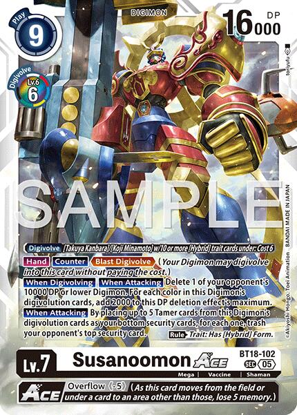 Susanoomon ACE [BT18-102] (Reprint) [Advanced Booster Digimon Generation] | Black Swamp Games