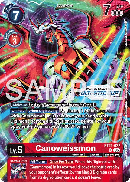 Canoweissmon [BT21-022] (Ultimate Cup 26-27 Season 1 Top 4) [World Convergence] | Black Swamp Games