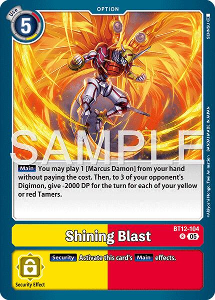 Shining Blast [BT12-104] (Reprint) [Advanced Booster Digimon Generation] | Black Swamp Games