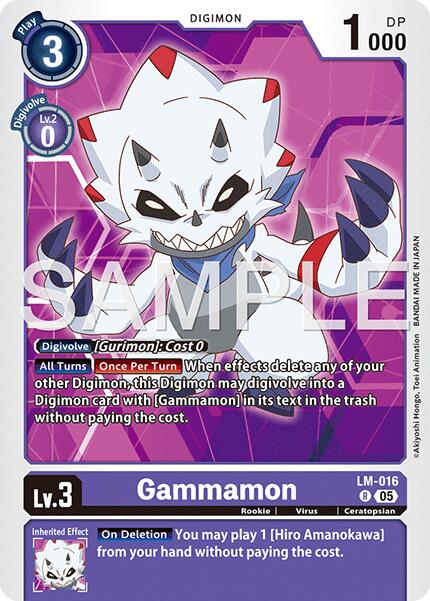 Gammamon [LM-016] [Advanced Booster Digimon Generation] | Black Swamp Games