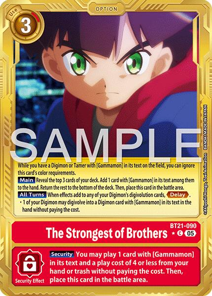 The Strongest of Brothers [BT21-090] (Gold Border) [Advanced Booster Digimon Generation] | Black Swamp Games