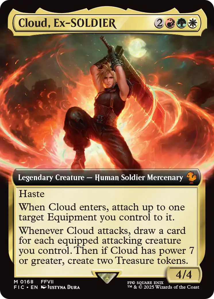 Cloud, Ex-SOLDIER (Extended Art) [FINAL FANTASY Commander] | Black Swamp Games