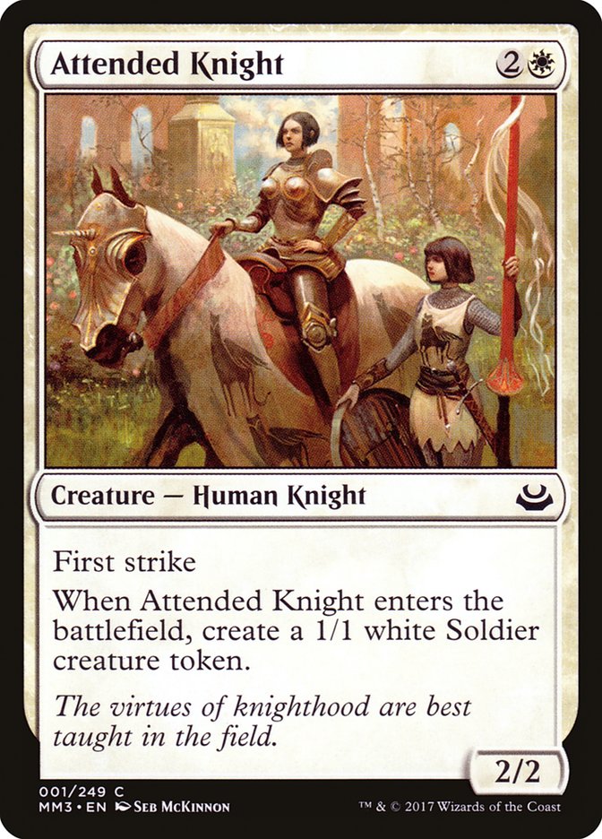 Attended Knight [Modern Masters 2017] | Black Swamp Games