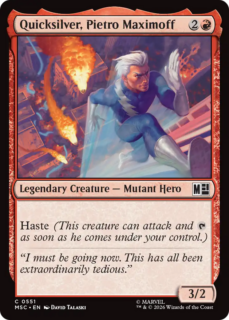 Quicksilver, Pietro Maximoff (0551) [Marvel Super Heroes Commander] | Black Swamp Games