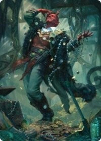 Tibalt, Cosmic Impostor Art Card [Kaldheim Art Series] | Black Swamp Games