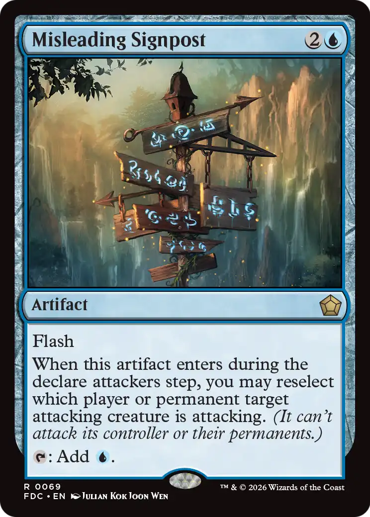 Misleading Signpost [Foundations Commander] | Black Swamp Games