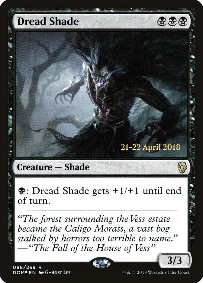 Dread Shade [Dominaria Prerelease Promos] | Black Swamp Games