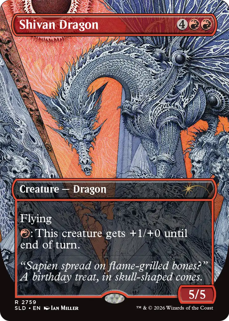 Shivan Dragon (2759) [Secret Lair Drop Series] | Black Swamp Games