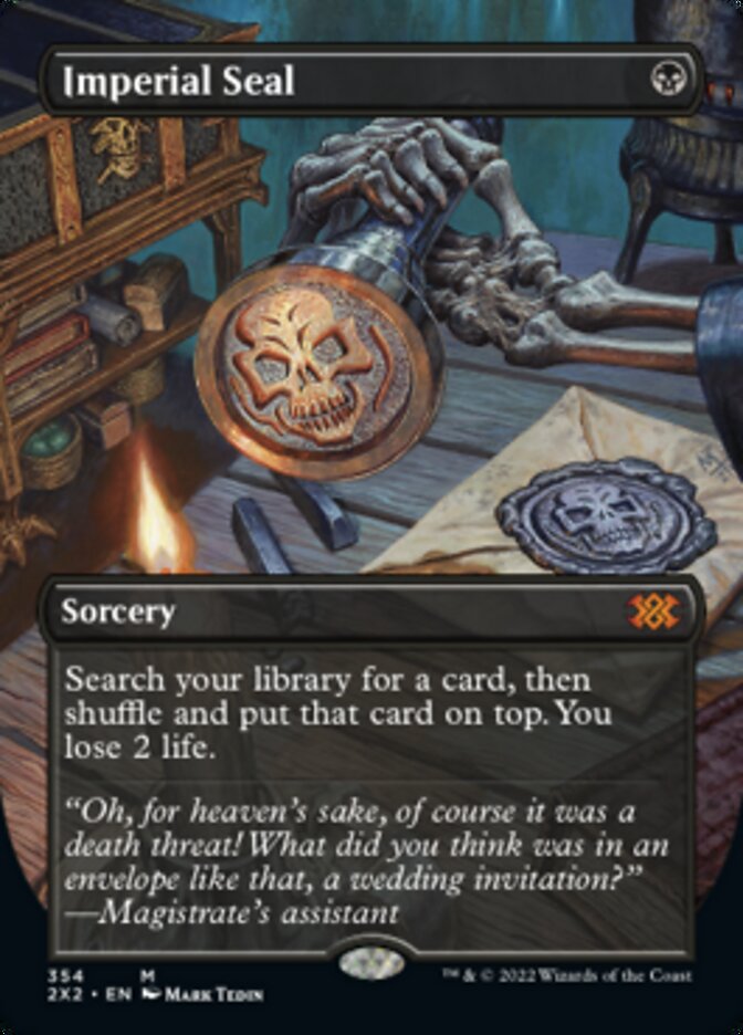 Imperial Seal (Borderless Alternate Art) [Double Masters 2022] | Black Swamp Games