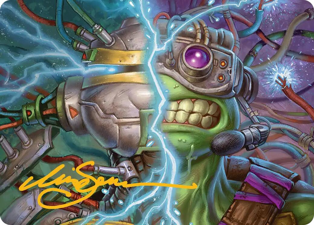 Mind Transfer Protocol Art Card (Gold-Stamped Signature) [Teenage Mutant Ninja Turtles Art Series] | Black Swamp Games