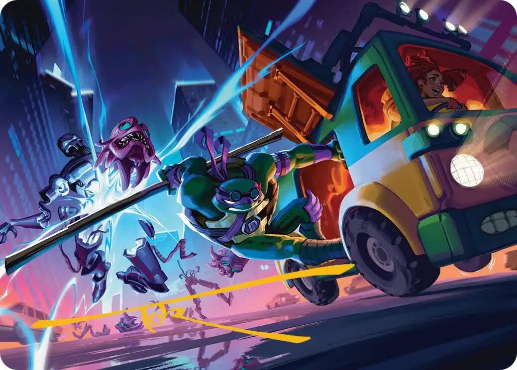 Donatello, Rad Scientist Art Card (Gold-Stamped Signature) [Teenage Mutant Ninja Turtles Art Series] | Black Swamp Games