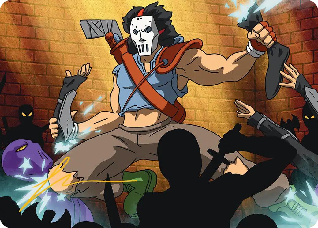 Casey Jones, Vigilante Art Card (Gold-Stamped Signature) [Teenage Mutant Ninja Turtles Art Series] | Black Swamp Games