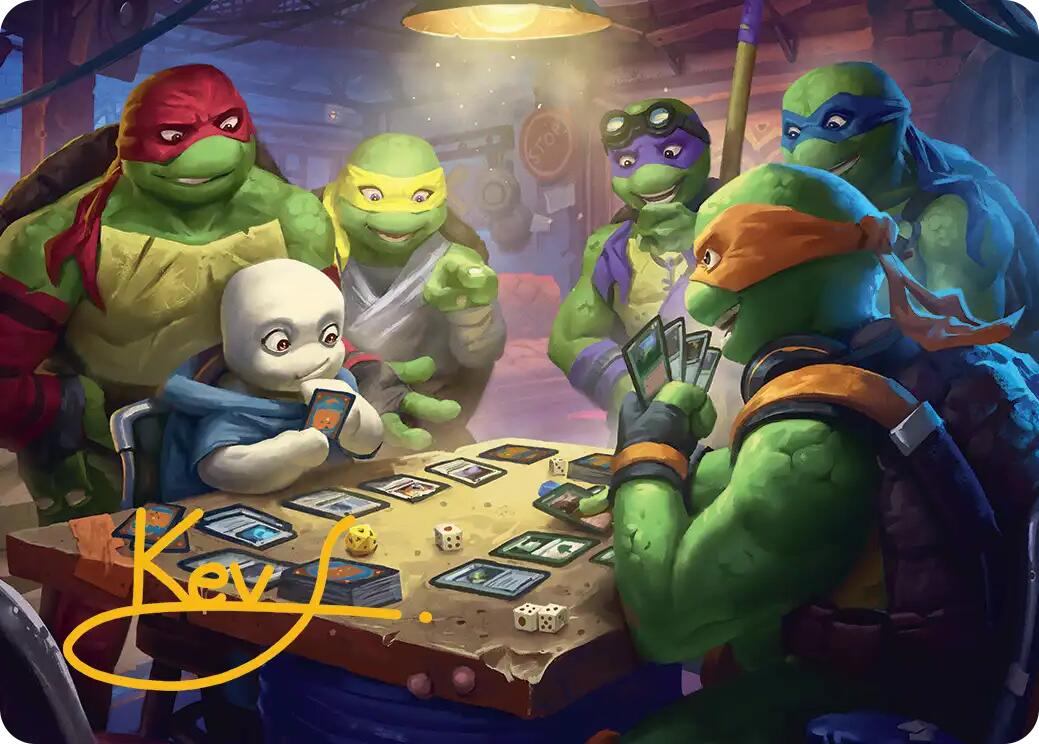Lessons from Life Art Card (Gold-Stamped Signature) [Teenage Mutant Ninja Turtles Art Series] | Black Swamp Games