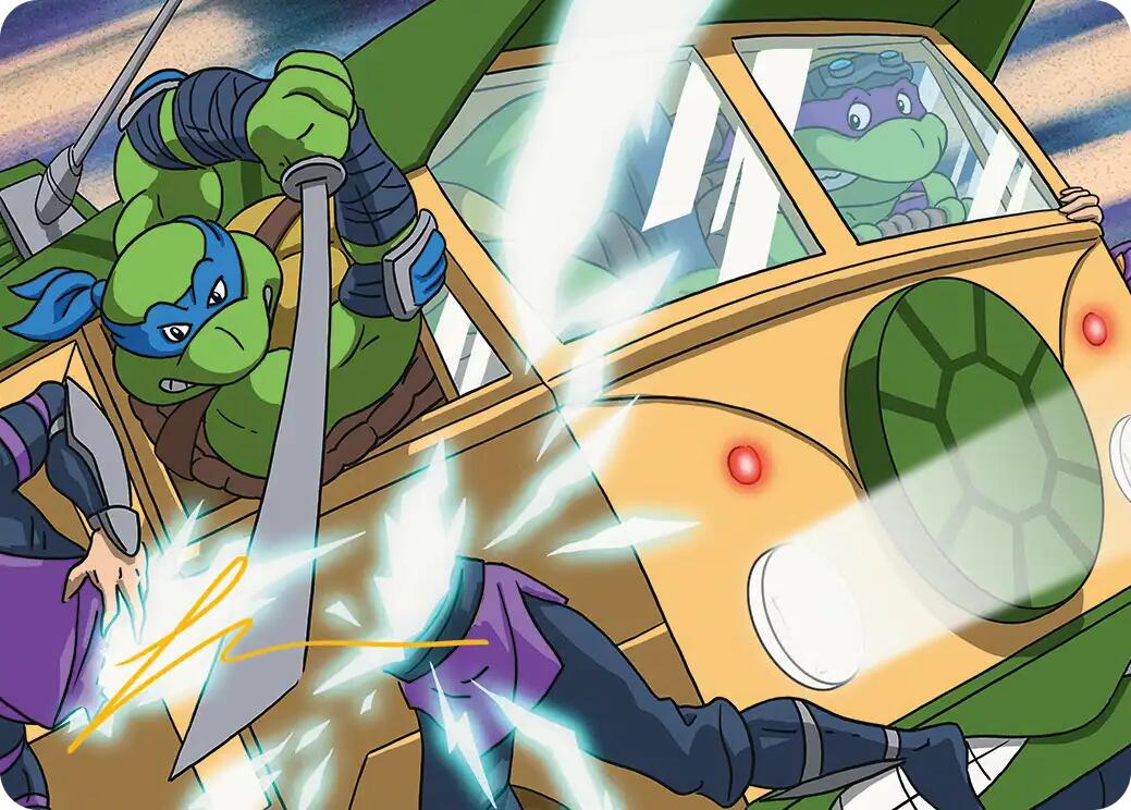 Don & Leo, Problem Solvers Art Card (Gold-Stamped Signature) [Teenage Mutant Ninja Turtles Art Series] | Black Swamp Games