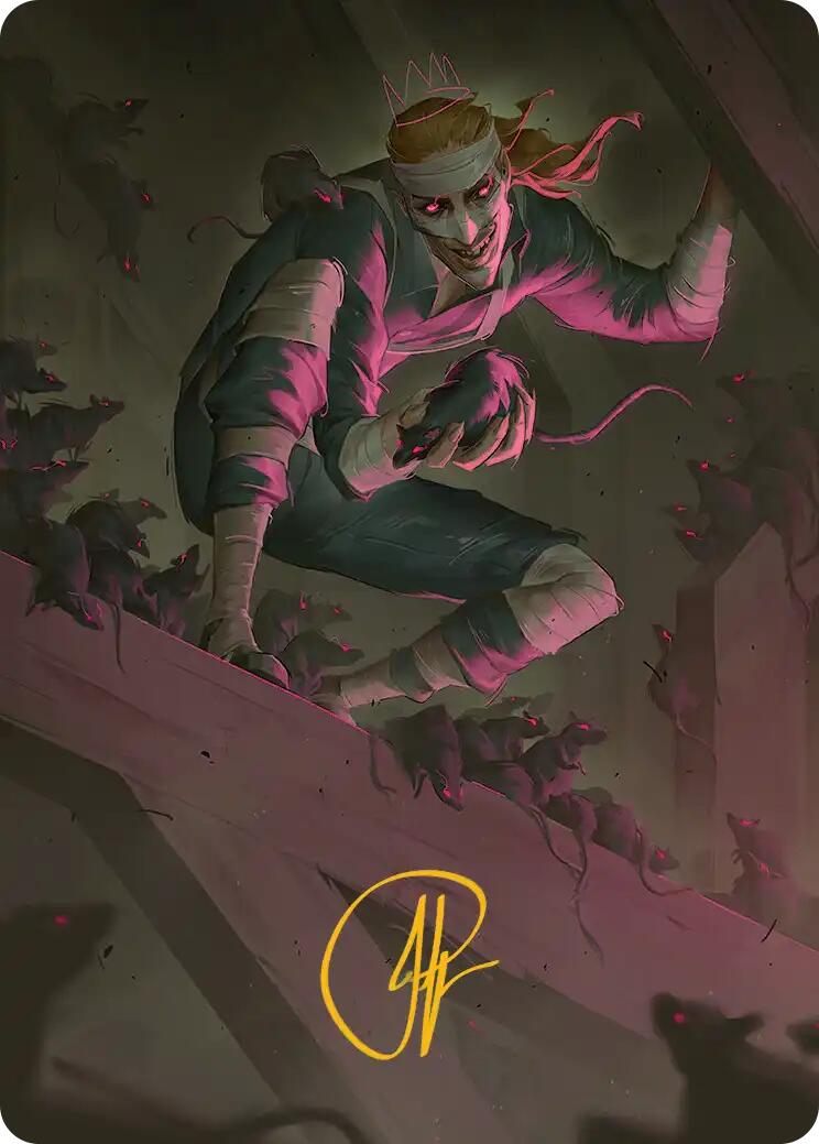 Rat King, the Chaosbringer Art Card (Gold-Stamped Signature) [Teenage Mutant Ninja Turtles Art Series] | Black Swamp Games