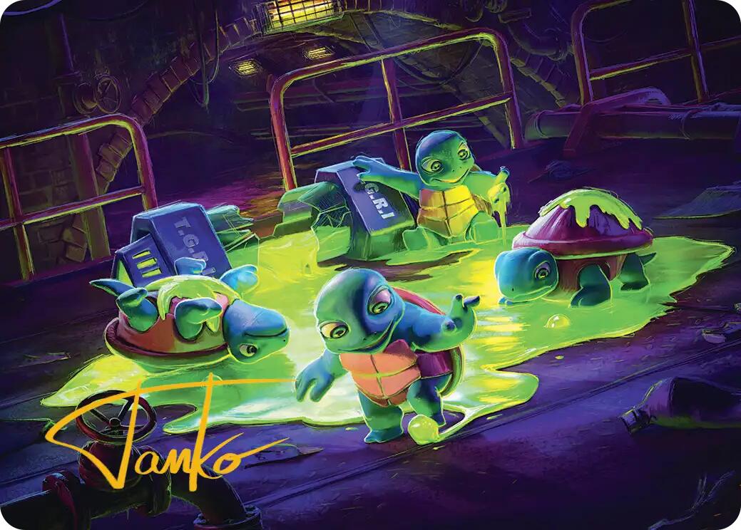The Ooze Art Card (Gold-Stamped Signature) [Teenage Mutant Ninja Turtles Art Series] | Black Swamp Games