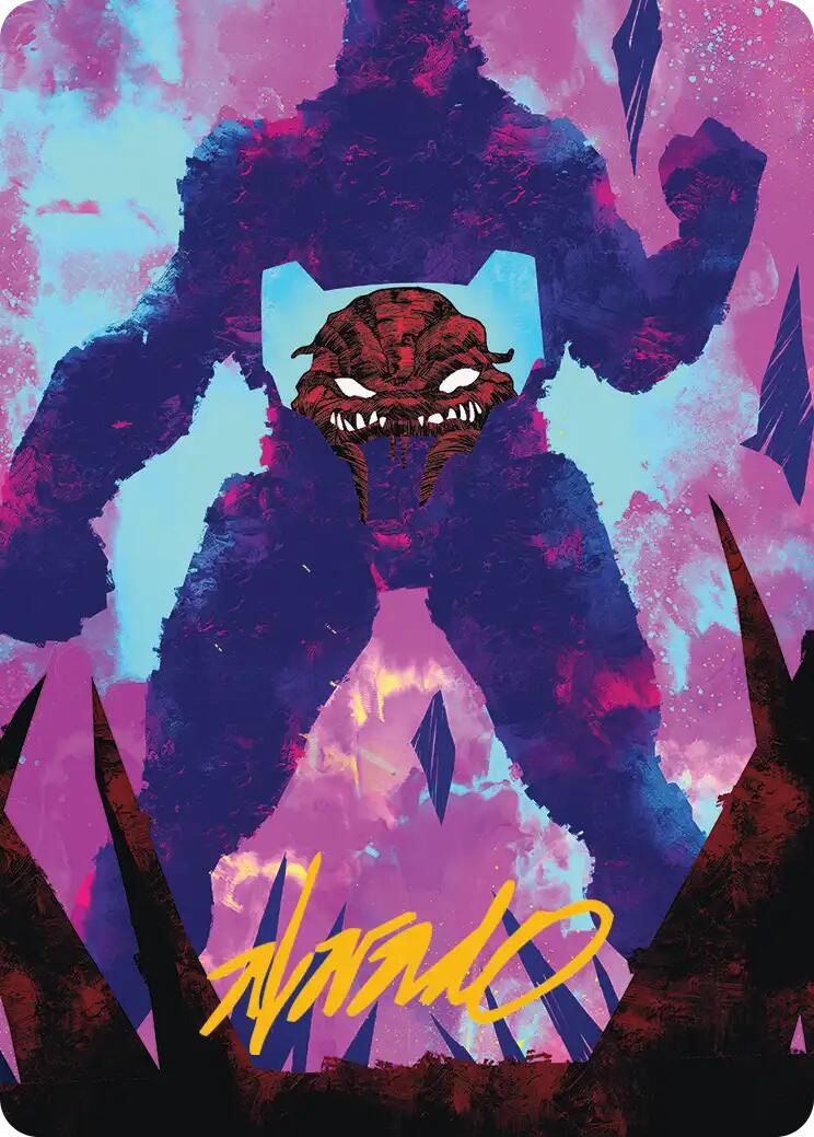 Krang, Utrom Warlord Art Card (Gold-Stamped Signature) [Teenage Mutant Ninja Turtles Art Series] | Black Swamp Games