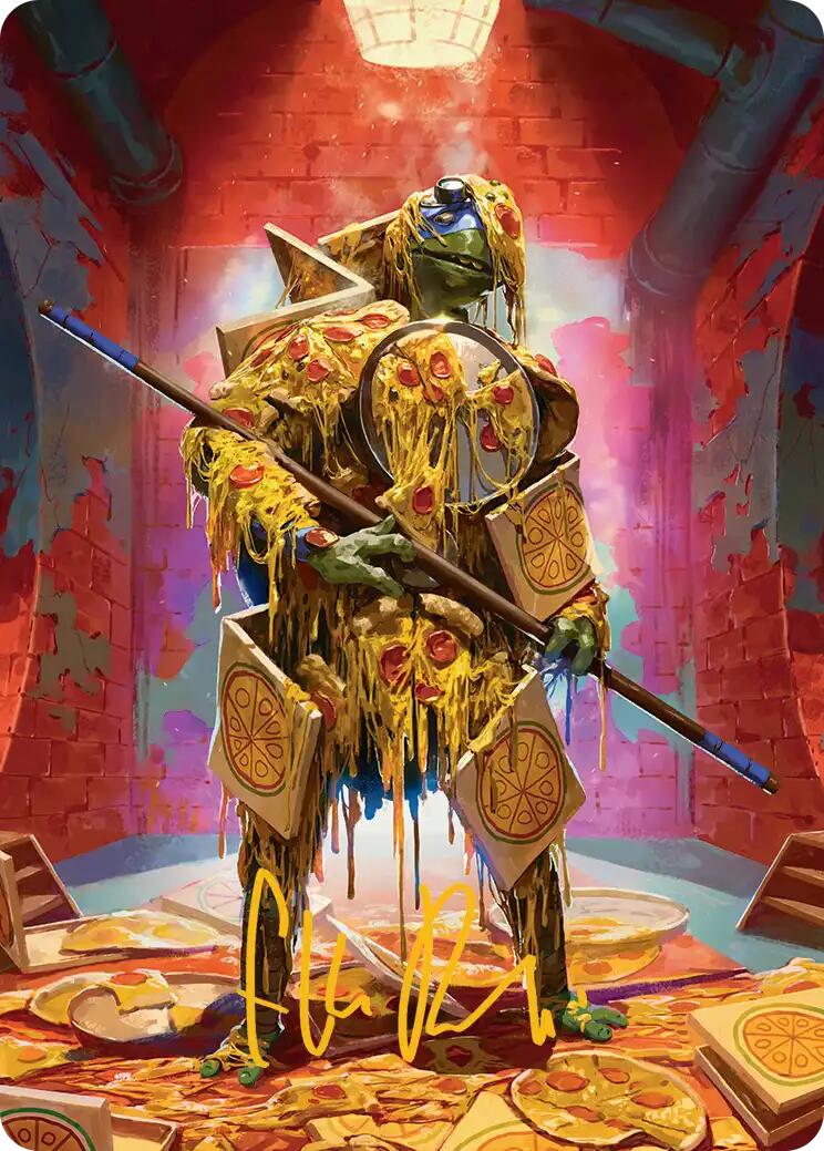 Commander's Plate Art Card (Gold-Stamped Signature) [Teenage Mutant Ninja Turtles Art Series] | Black Swamp Games