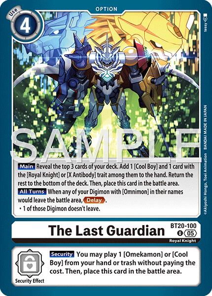 The Last Guardian [BT20-100] (Foil Reprint) [Advanced Booster Digimon Generation] | Black Swamp Games